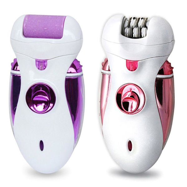 Multifunktionell 4 in 1 Epilator Rakapparat Kemei KM-2530 Lila