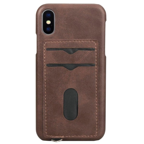 NYHET! Skal med Korthållare för iPhone XS Max (Vintage-Mark) Grön