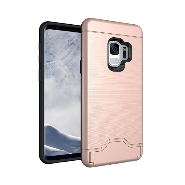 Skal med Kortfack från JENSEN - Samsung Galaxy S9+ Grön