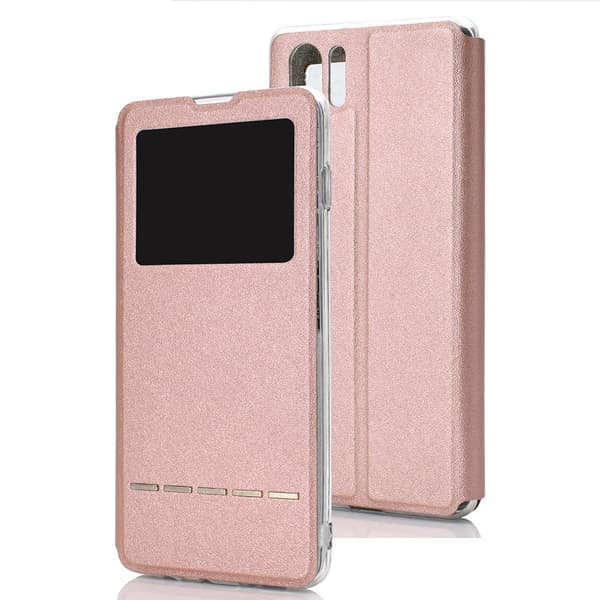 Smartfodral med Fönster - Huawei P30 Pro Guld Guld