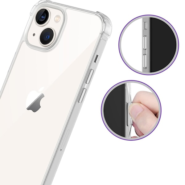 iPhone 14 Plus - FLOVEME Skal Genomskinlig