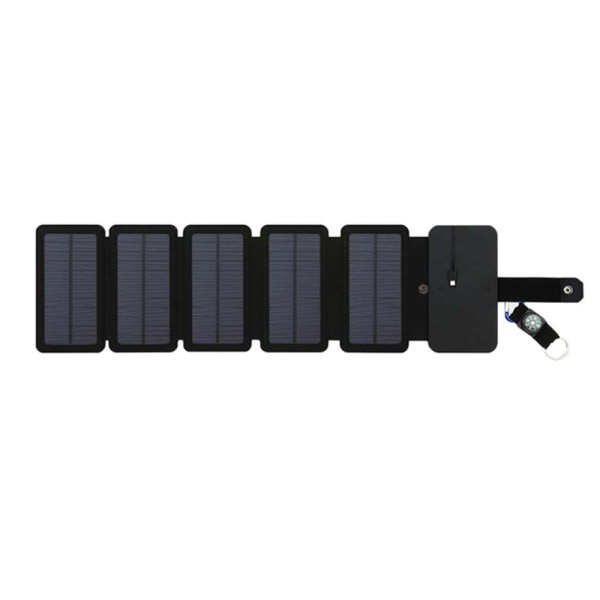 Solcell Överlevnads Powerbank Laddare 5 Paneler