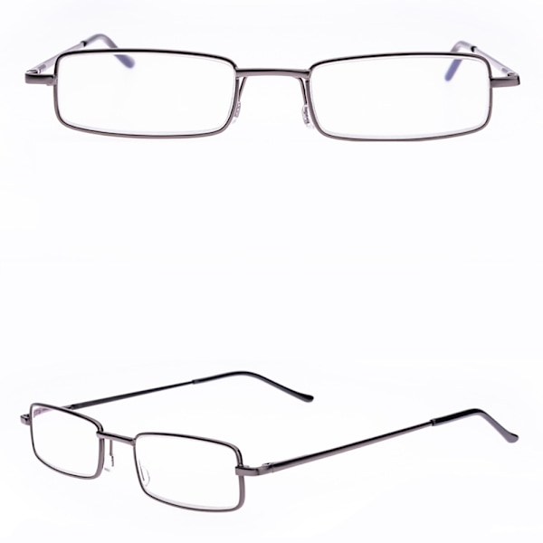 Läsglasögon med Styrka (+1.0-+4.0) Bärbar metalllåda UNISEX Svart +3