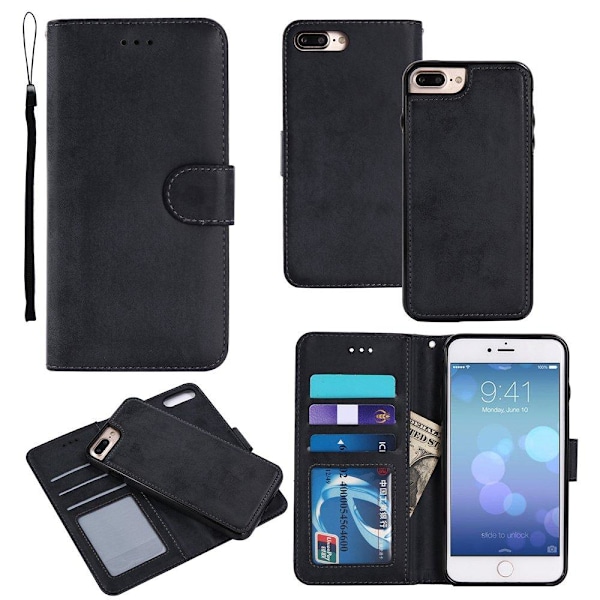 Smart Cover med Dobbeltfunktion til iPhone 7 Plus Ljusblå