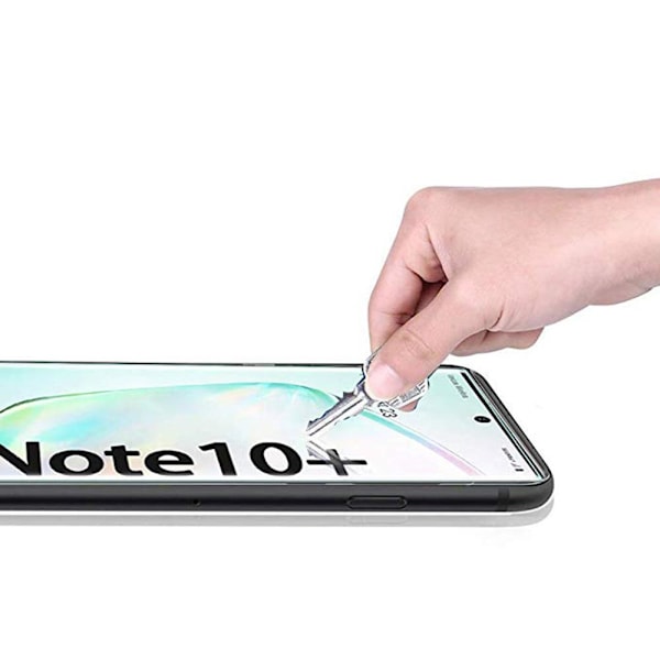 Note 10 3-PACK Skjermbeskyttelse 9H Nano-Soft Screen-Fit HD-Clear Transparent/Genomskinlig