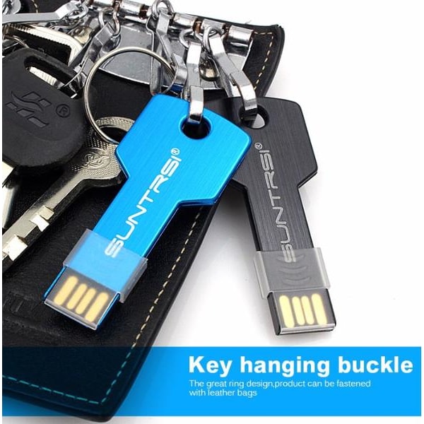 USB 2.0 minne flash (Metall) 16GB Grön