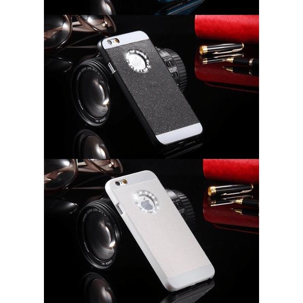 Tyylikäs kuori (GLAMOROUS) iPhone 6plus/6Splus SILVER puhelimelle Silver/Grå