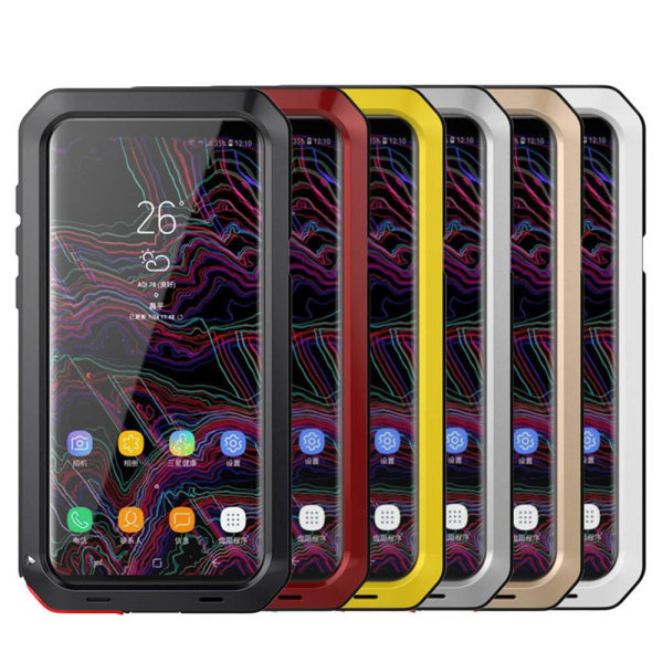 Army HEAVY DUTY (Stryktålig) Aluminum för Samsung Galaxy S8Plus Guld