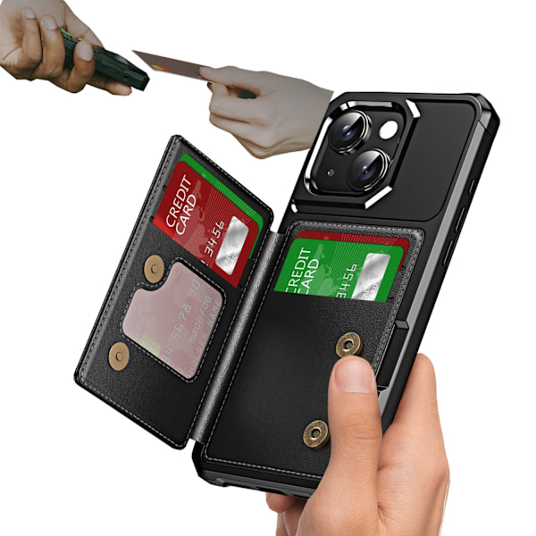 iPhone 13 Kortfodral - Slimmad Design & 4 Kortplatser
