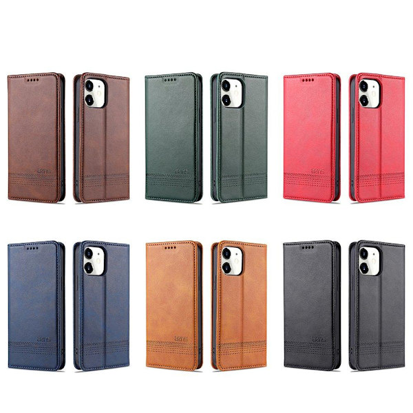 iPhone 12 Mini - AZNS Plånboksfodral Svart
