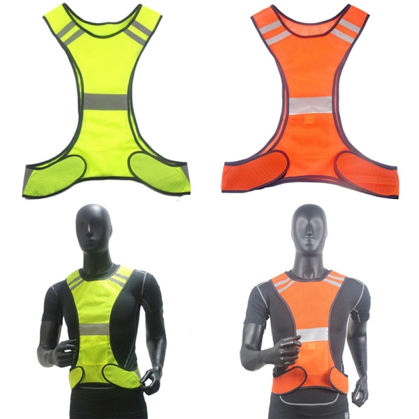 H�llbar H�g Reflekterande Reflexv�st Orange