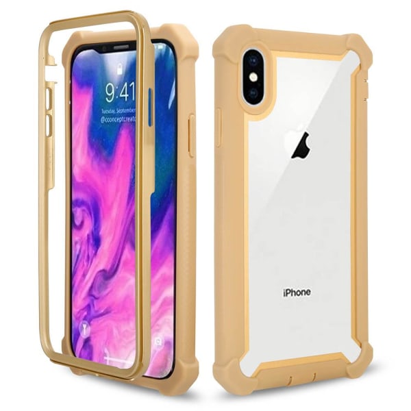 iPhone XS Max - Stötdämpande Kraftfullt Skyddsfodral Kamouflage Rosa