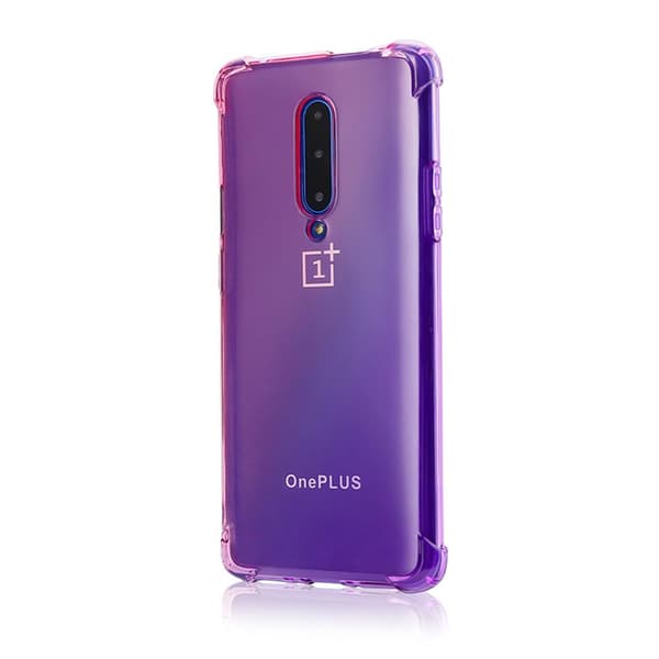 OnePlus 7 Pro - Floveme Silikonskal Svart/Guld