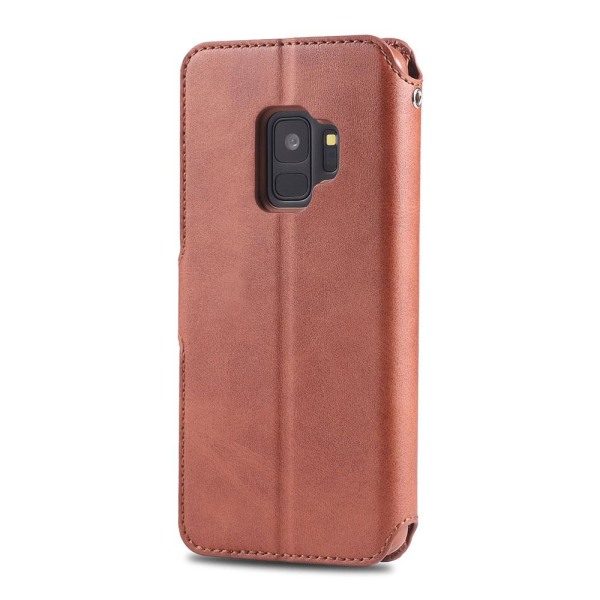 Samsung Galaxy S9 - Praktisk Yazunshi Wallet Case Röd