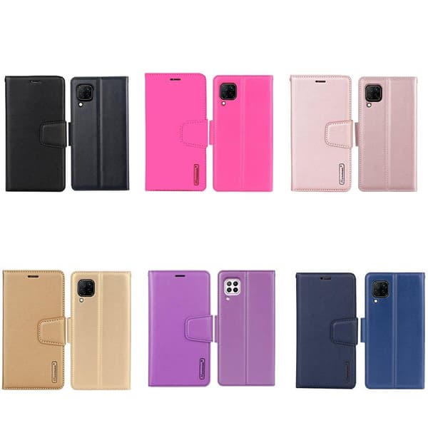 Huawei P40 Lite - Hanman Plånboksfodral Svart