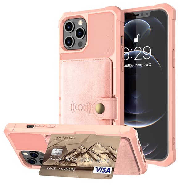 iPhone 13 Pro Max - Cover med kortholder Blå