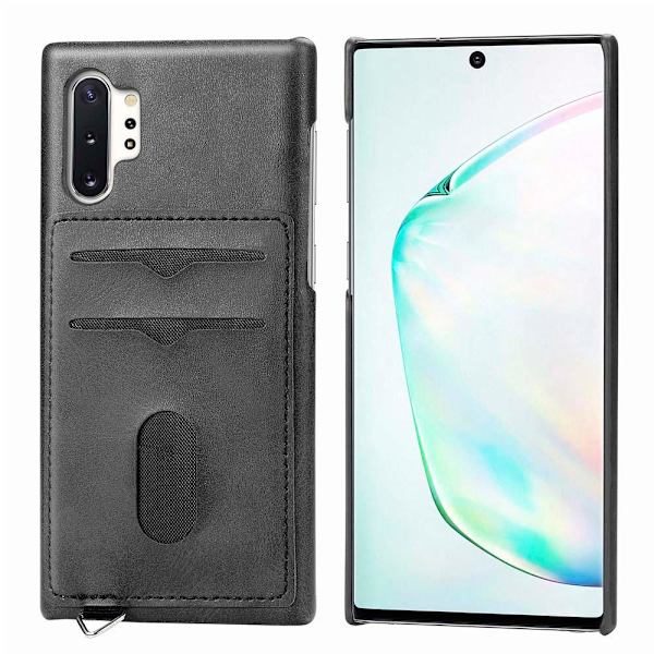 Samsung Galaxy Note10+ - Professionellt Skal med Kortfack LEMAN Havsgrön
