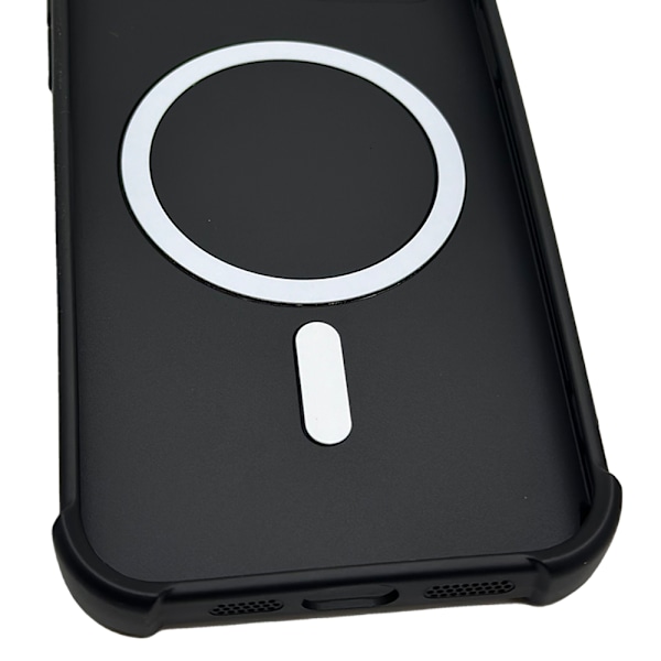 iPhone 14 - Silikonskal med Magnetiskt Stötskydd Grå