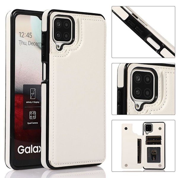 Samsung Galaxy A12 - Cover med kortholder Svart