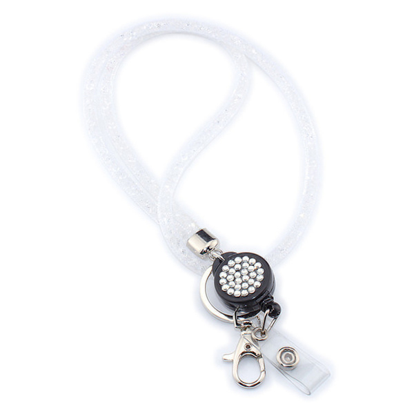 Elegant Korthållare, Nyckelband Halsband Blå
