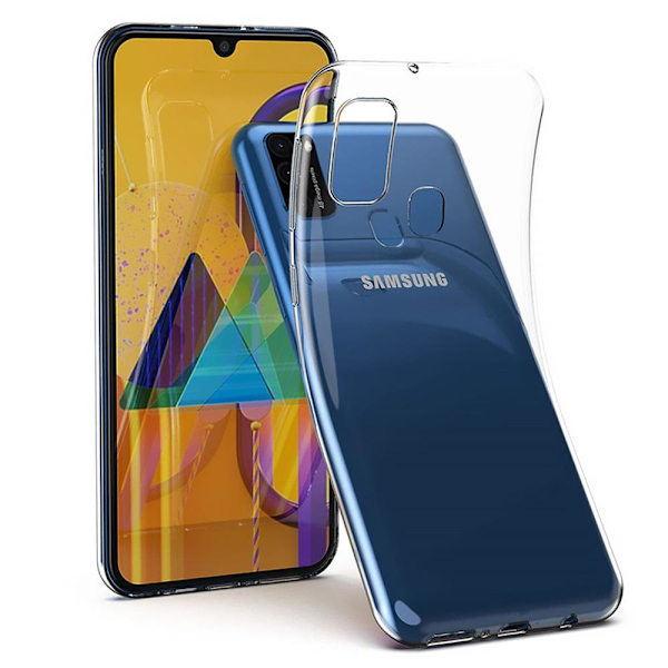 Samsung Galaxy A21S - Floveme Silikonskal Transparent/Genomskinlig
