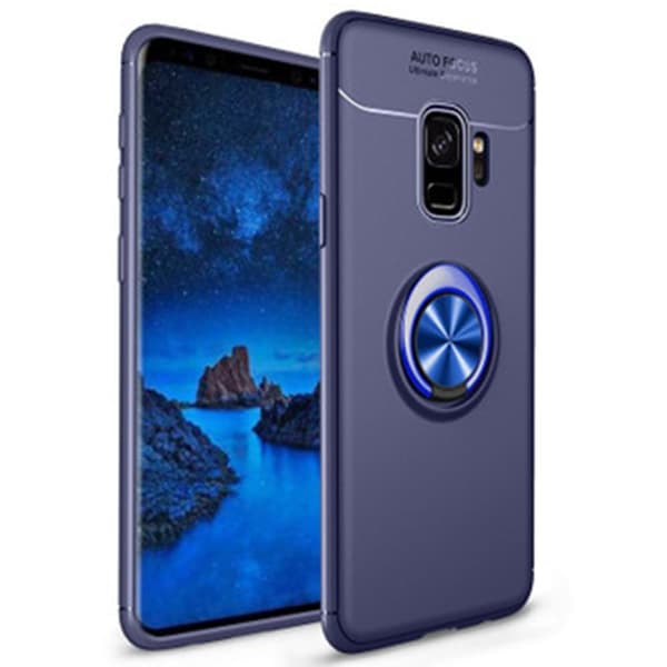 Samsung Galaxy S9 - AUTO FOCUS - Skal med Ringhållare Blå/Blå Blå/Blå