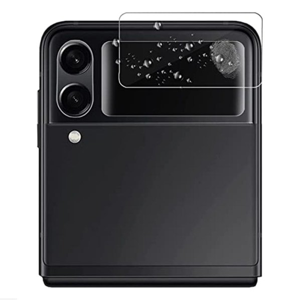 Galaxy Z Flip 3 1Set Skærmbeskytter (Bag) Kameralinsebeskytter Transparent