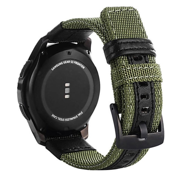 Samsung Galaxy Watch S3 Frontier - Slidstærkt nylonarmbånd Kaffe 22mm