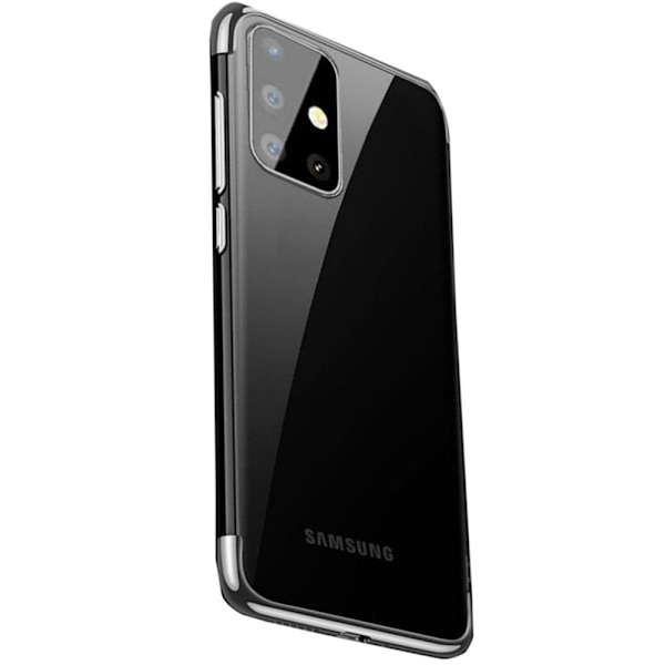 Samsung Galaxy A71 - Floveme Silikone Cover Svart