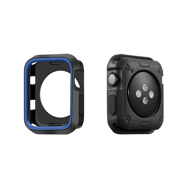 Skyddande TPU Skal - iWatch Serie 1/2/3 Svart/Röd 38mm