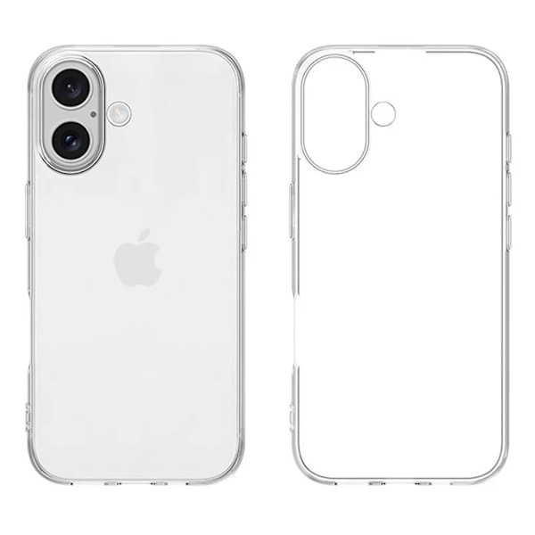 iPhone 16 Plus - Helt Nytt Stötdämpande Ultra-Tunt Silikonskal