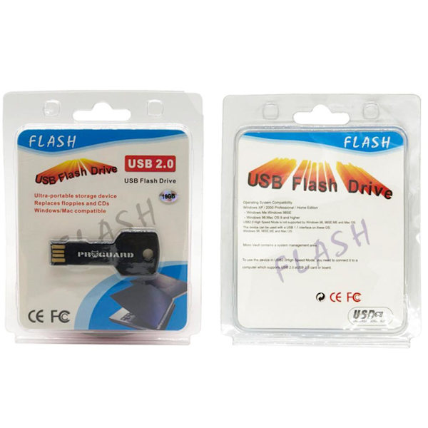 ProGuard USB 2.0 minne flash (Metall) 16GB Svart