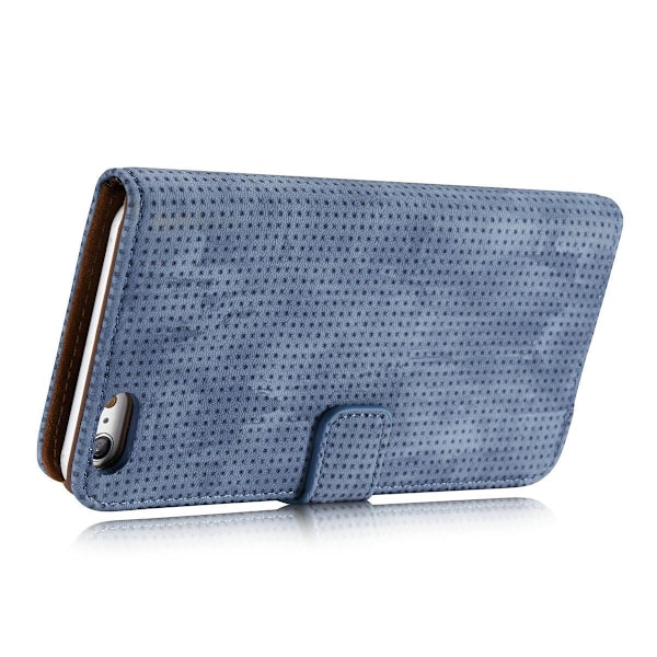 Pl�nboksfodral i Retrodesign fr�n LEMAN till iPhone 6/6S Plus Blå