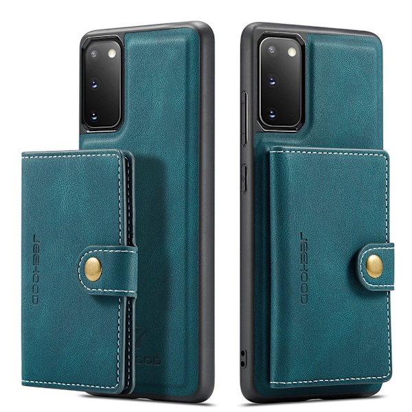 Samsung Galaxy S20 FE - Skal med Kortfack i Lyxig design Grön