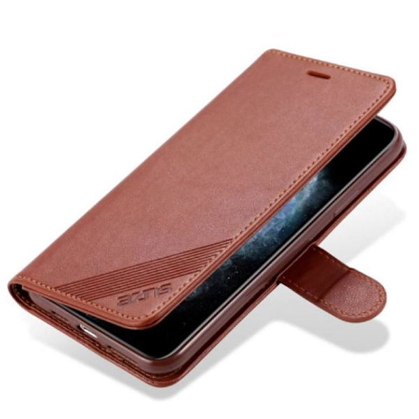 iPhone 12 Mini - Plånboksfodral (Yazunshi) Brun