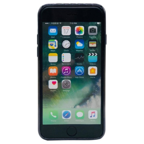 iPhone 8 - Robust Silikonskal med Ringh�llare Svart