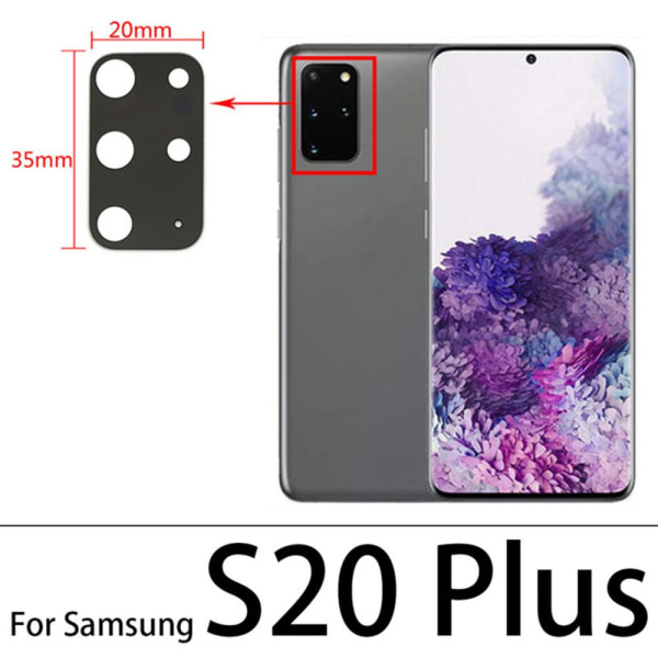 S20 Plus Bakre Kamerafälglins Reservdel Black