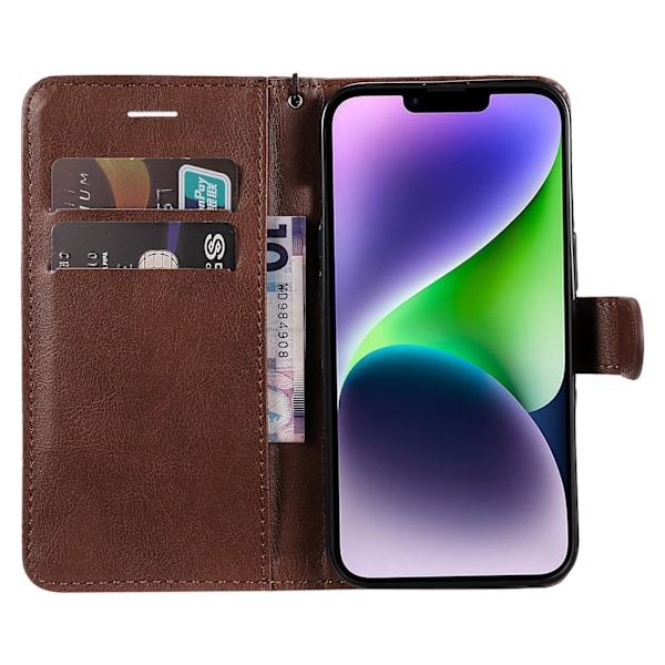 iPhone 14 Plus - Plånboksfodral FLOVEME Blå