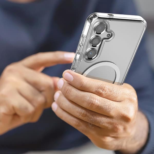 Samsung Galaxy S25 FE Stötdämpande magnet-skal Transparent