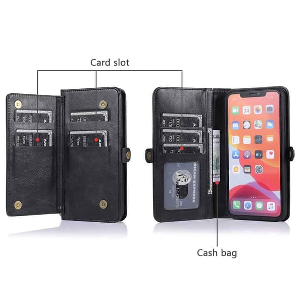 iPhone 11 Pro - Pung-etui med dobbelt funktion Brun