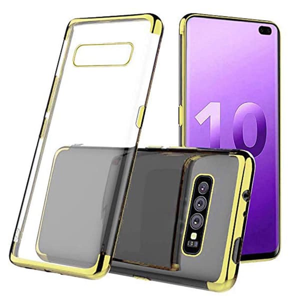 Effektfullt Skal av mjuk Silikon till Samsung Galaxy S10 Plus Blå