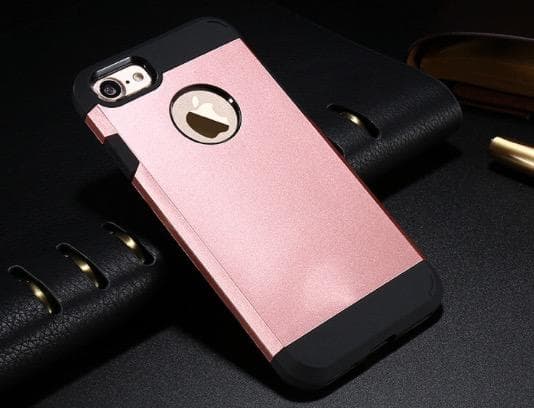 Händig Hybrid Armor Skal till iPhone 7 PLUS från FLOVEME Silver Silver/Grå