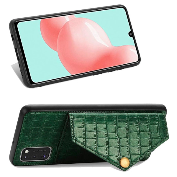 Samsung Galaxy A41 - Stilfuldt cover med kortholder PinkGold Roséguld