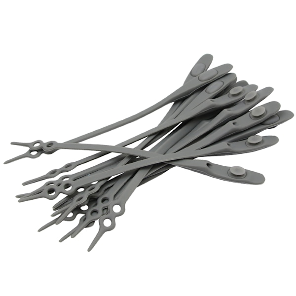 Praktiskt 14-Pack Silikon Skosnöre Grön