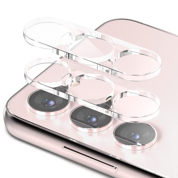 2-Pack Skyddande Kameralinsskydd HD-Clear 0,3mm för Galaxy S24 Transparent