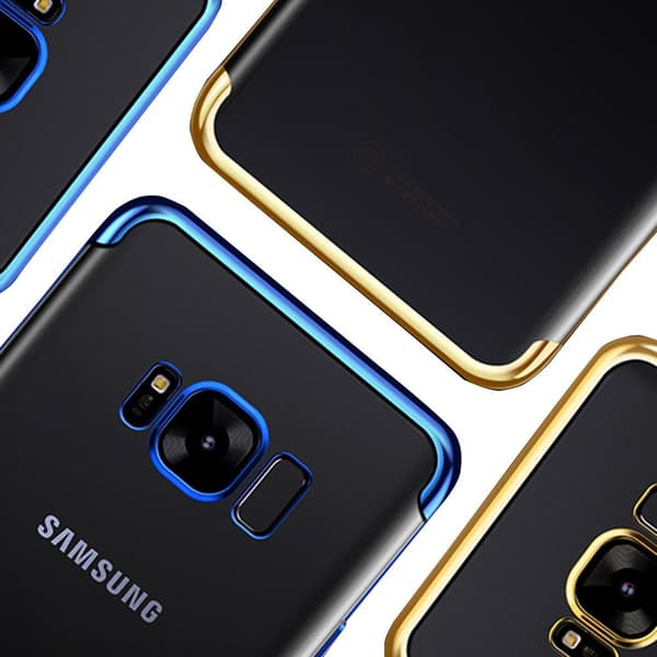 Samsung Galaxy S8+ - Stilrent Silikonskal från LEMAN Silver/Grå