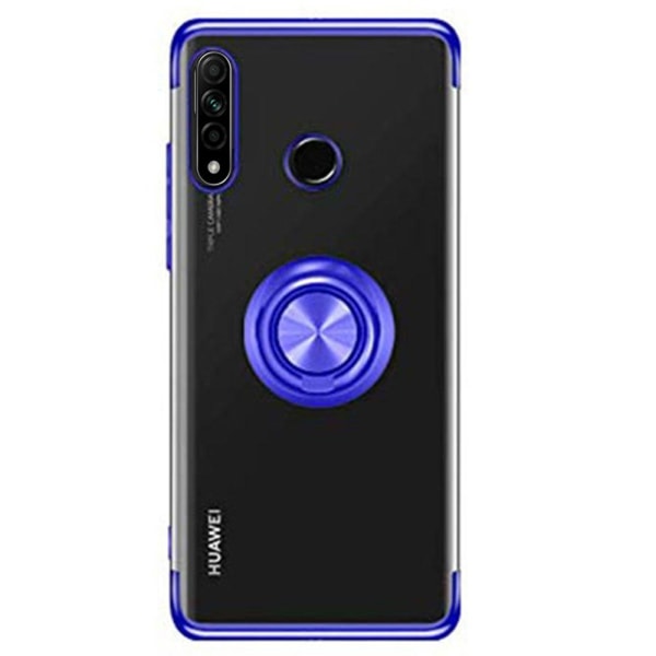 Huawei P40 Lite E - Floveme Cover med ringholder Svart