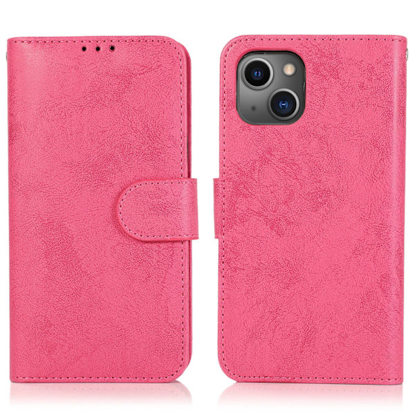 iPhone 15 - Lompakkokotelo Magneettinen Korttitasku useissa Väreissä Red