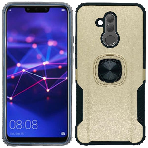 Huawei Mate 20 Lite - Praktiskt Skal med Ringhållare Petrol