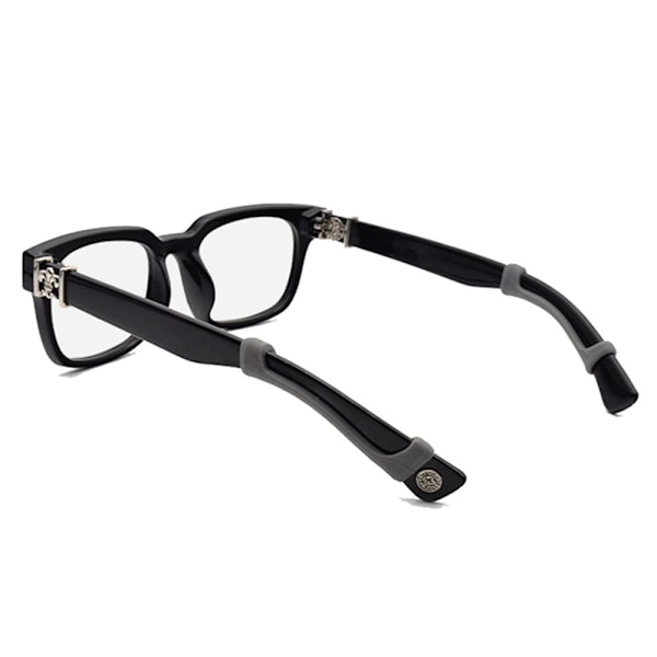 1-Par Slittåliga Anti-Slip Glasögon Krokar Transparent/Genomskinlig